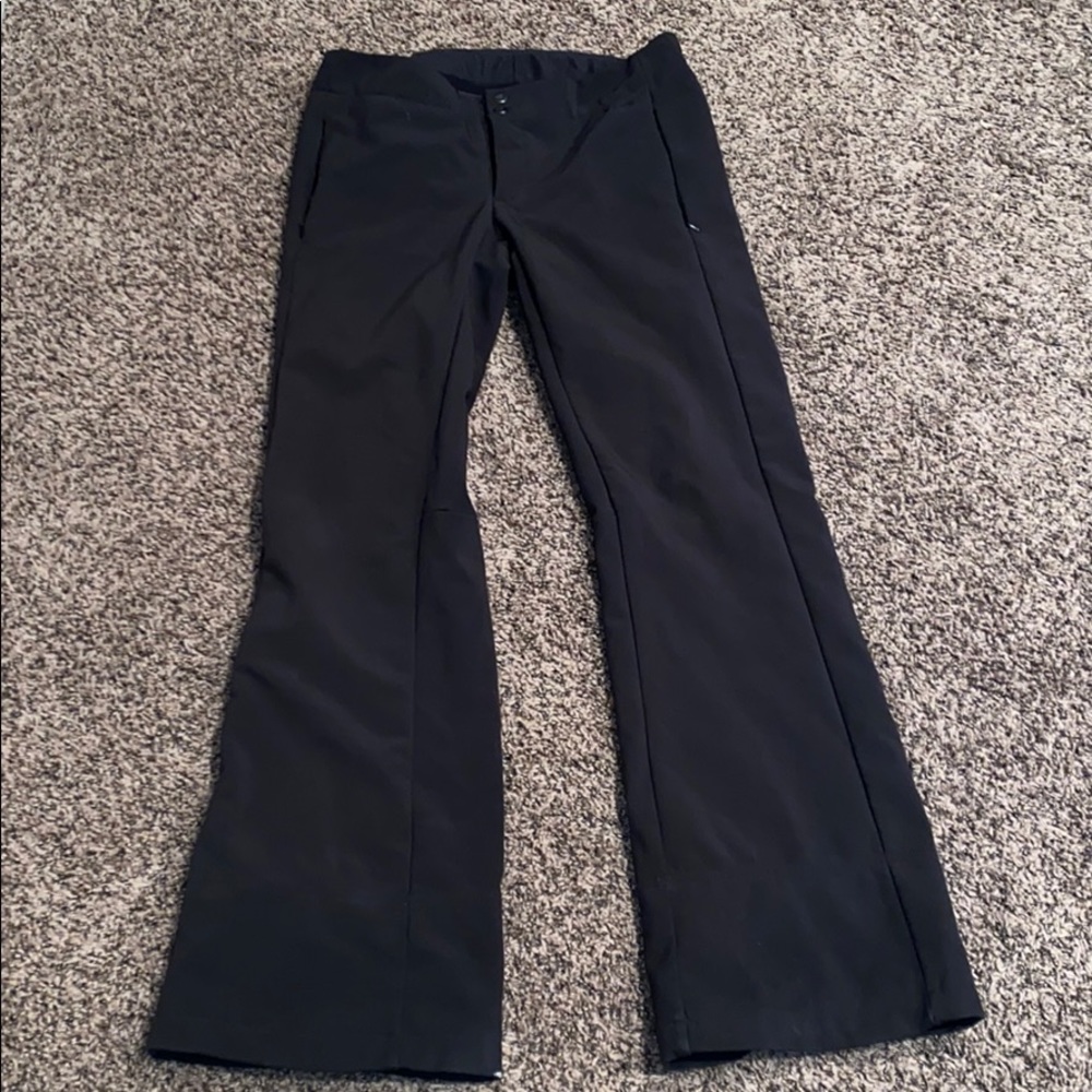 North face matte black snow pants